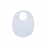 WBB-117 WHITE PIMA BIB BLUE TRIM